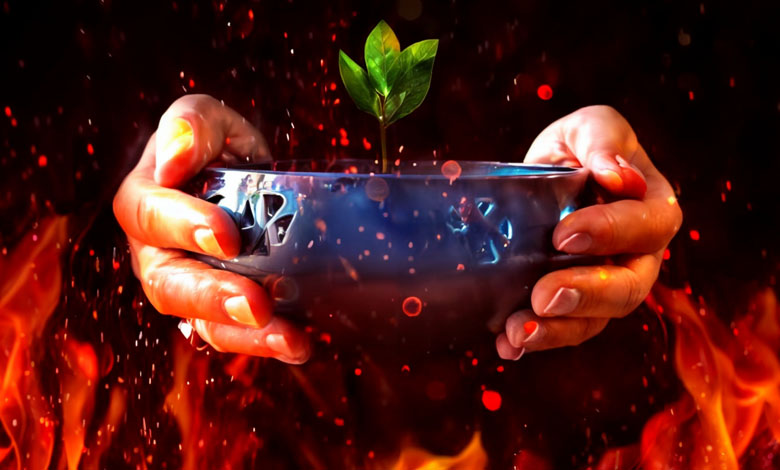 آرام در میانه آتش